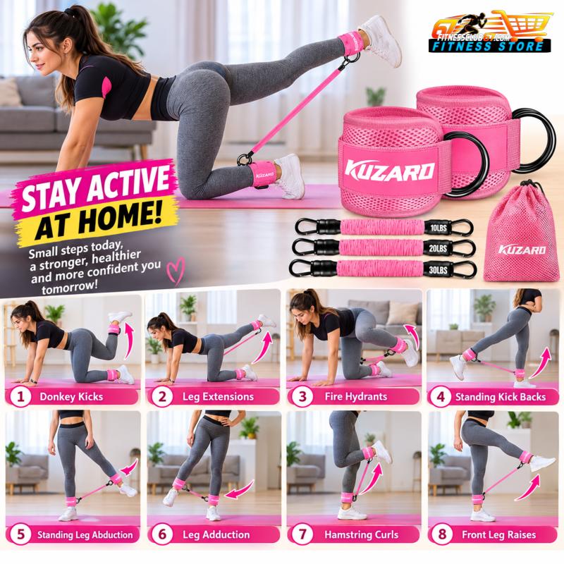 Ankle Resistance Bands with Cuffs