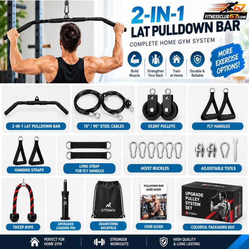 Home Gym Accessories and Pulley System