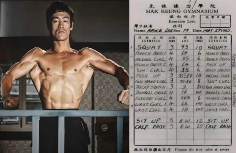 La routine des bras et des épaules de Bruce Lee